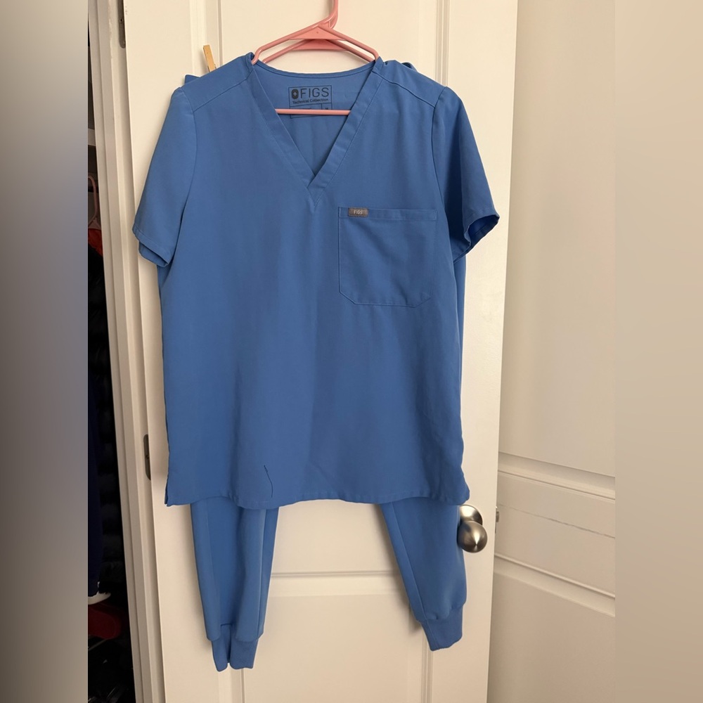 Figs Blue Scrub Set